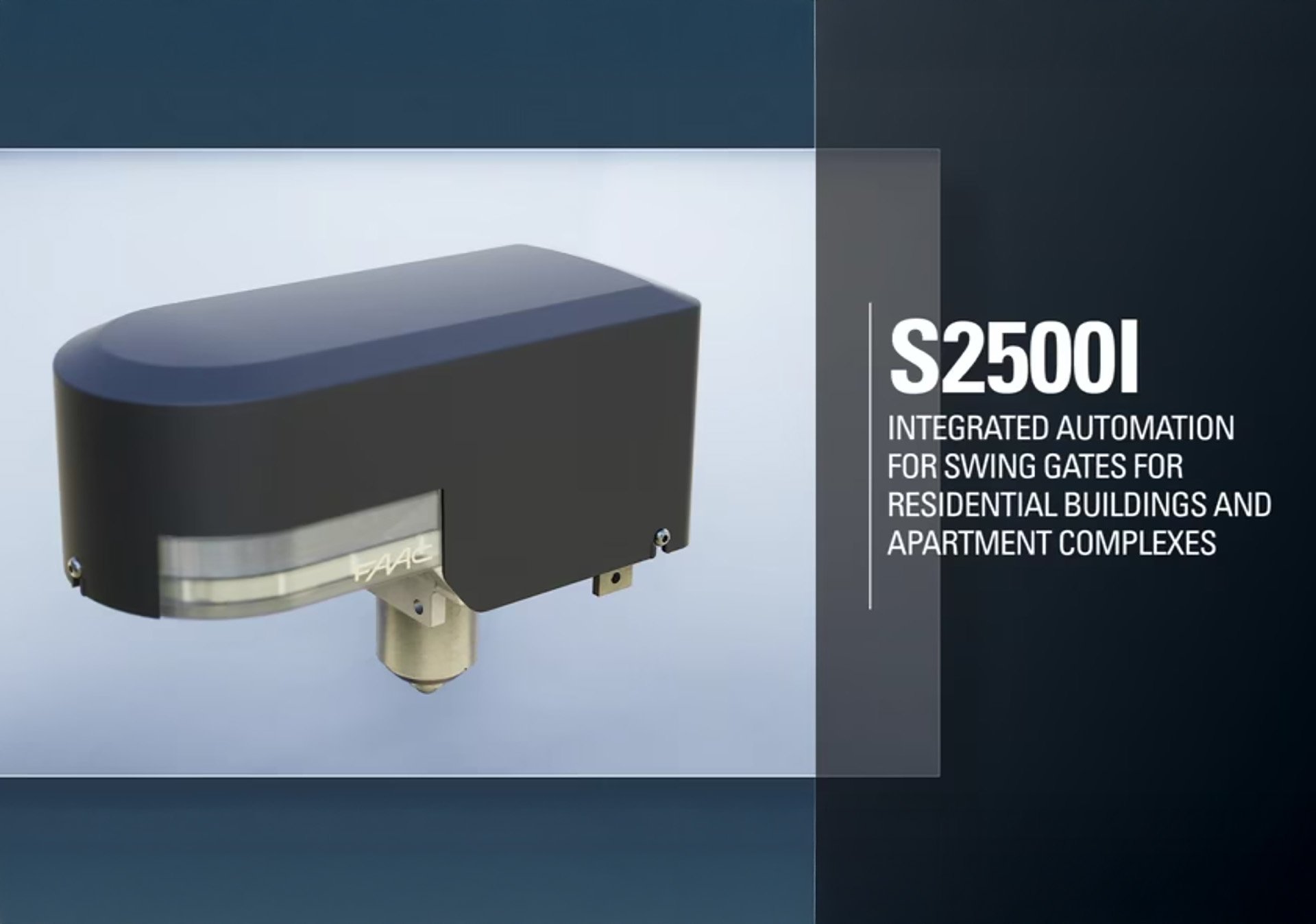 FAAC S2500I Swing Gate Electromechanical Operator