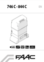 FAAC 746 C - 844 C Manuals