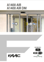 FAAC A1400 AIR Manuals