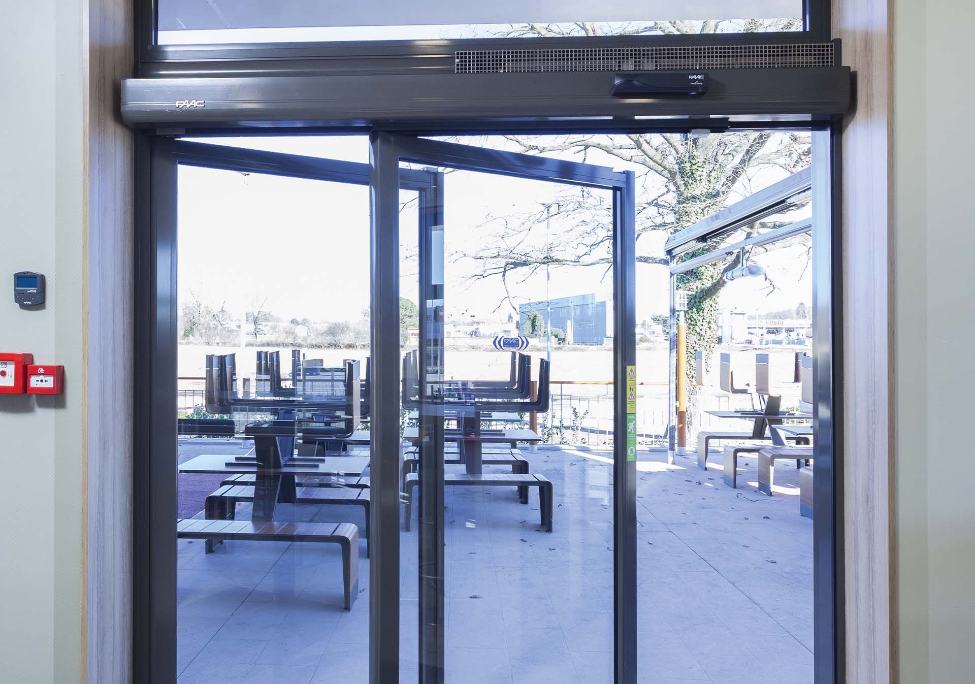 FAAC AIRSLIDE Sliding Door with Built-in Air Curtain