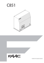 FAAC C851 Manuals