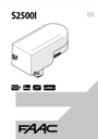 FAAC S2500I Manuals
